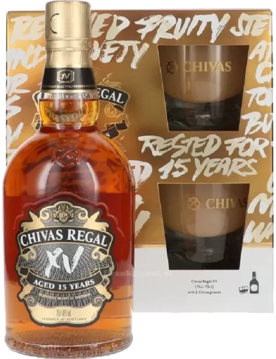 שיבס ריגל 15 שנה - XV מארז 2 כוסות